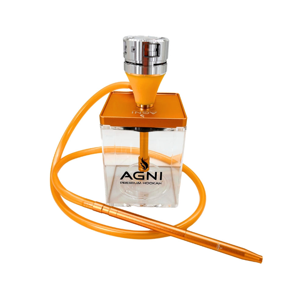 Agni Rock Hookah Square Gold