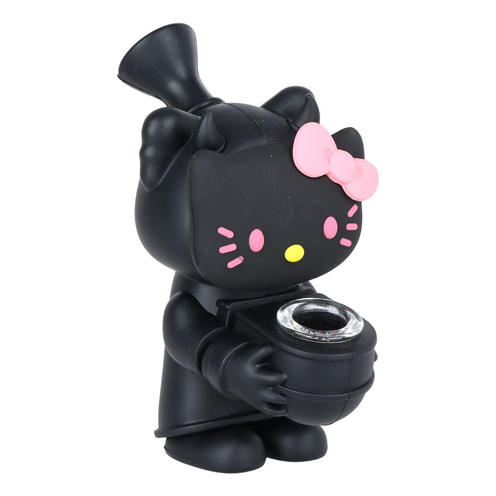 Hey Kitty Silicone Bubbler - 5.5" / Colors Vary